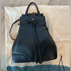Tory Burch leather backpack with drawstring